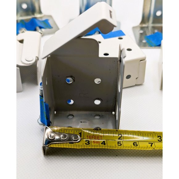Blinds Side Mounting Bracket Set Window Treatment Brackets 2" with Screws White - Picture 5 of 7
